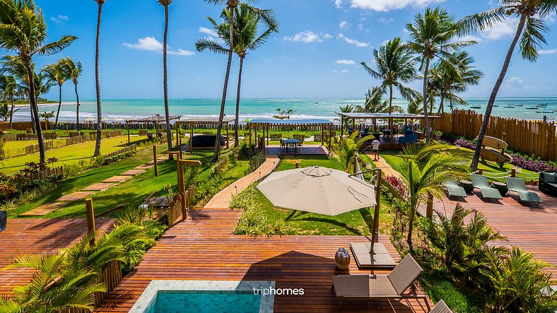 Casa de Luxo Pé na Areia, Maldivas em Milagres/AL