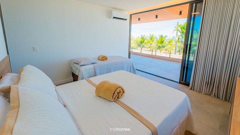 Refugio de Luxo Pé na Areia nas Piscinas Naturais